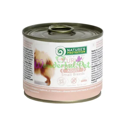 Консерва Natures Protection Adult Small Breeds Turkey Apples для взрослых собак весом от 1 до 30 кг 200 г