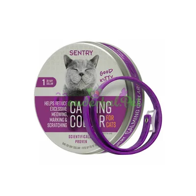 Ошейник Sentry Calming Collar Good Kitty успокаивающий, с феромонами, для котов, 38 см