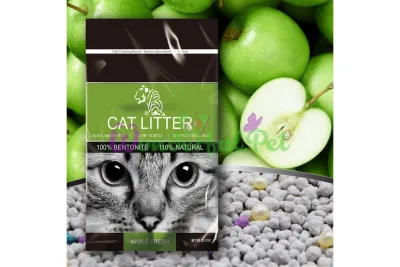 Бентонитовый наполнитель TIGER PET с запахом яблока 5 л (4 кг)