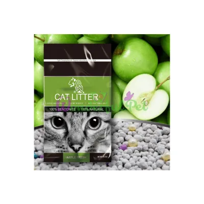 Бентонитовый наполнитель TIGER PET с запахом яблока 5 л (4 кг)