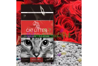 Бентонитовый наполнитель TIGER PET с запахом розы 5 л (4 кг)