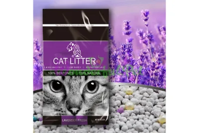 Бентонитовый наполнитель TIGER PET с запахом лаванды 5 л (4 кг)
