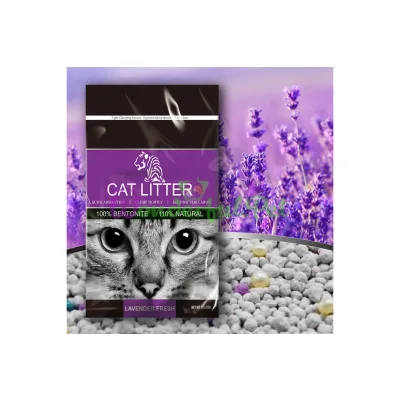 Бентонитовый наполнитель TIGER PET с запахом лаванды 5 л (4 кг)