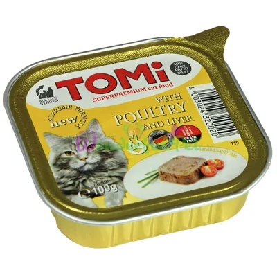 Влажный корм TOMi Cat Poultry Liver 100 г