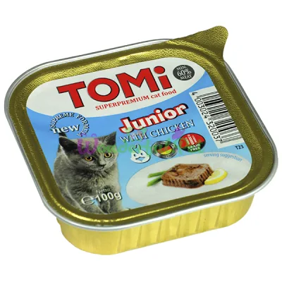 Влажный корм TOMi Kitten Junior Chicken 100 г