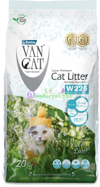 Van Cat Natural Bentonite Cat Litter 20 kg