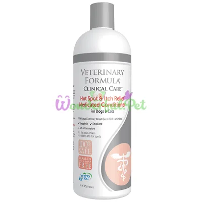 Кондиционер Veterinary Formula Hot Spot Itch Relief Medicated Conditioner для собак и кошек, 45 мл