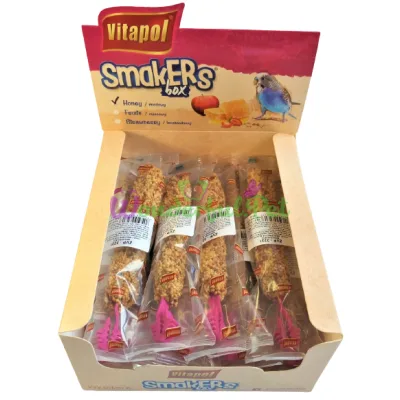 Колба Vitapol Smakers Box для попугаев со вкусом меда упаковка 12 шт
