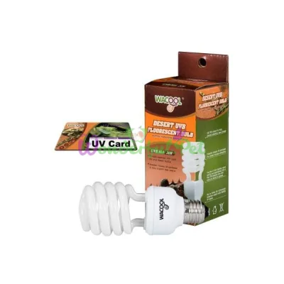 Лампочка е27 WaCool Desert UVB 10.0 26W + UV card
