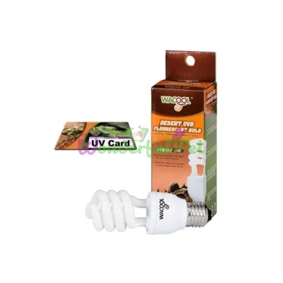 Лампочка е27 WaCool Desert UVB 10.0 13W + UV card