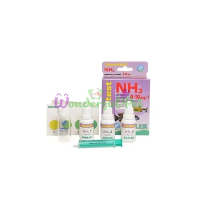 Тест содержания аммония - аммиака (NH3 NH4+) Zoolek Aquatest NH3 0,128 кг 9 x 3,5 x 13,5 см (комплект)