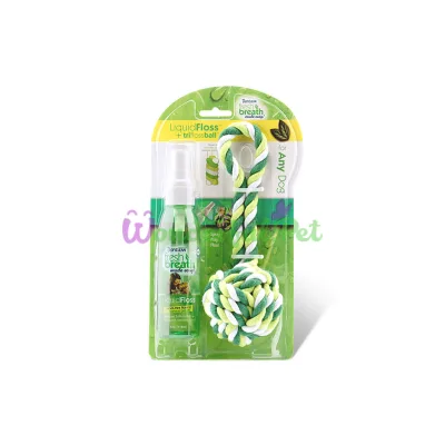 Набор TropiClean Liquid Floss + Rope Ball 118 мл