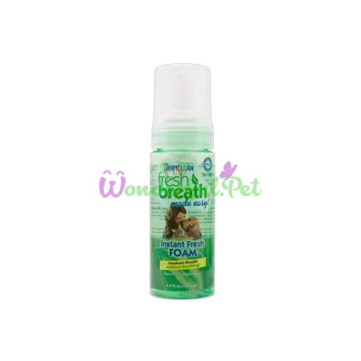 Мятная пенка Tropiclean Instant Fresh Foam для поддержания здоровья десен и зубов для кошек и собак 128 мл