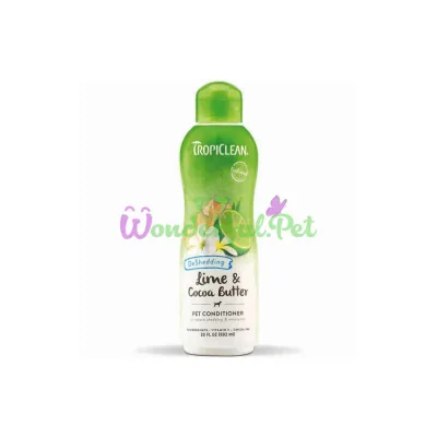 Кондиционер TropiClean Lime Cocoa для увлажненной кожи и снижение линьки для собак и котов 592 мл