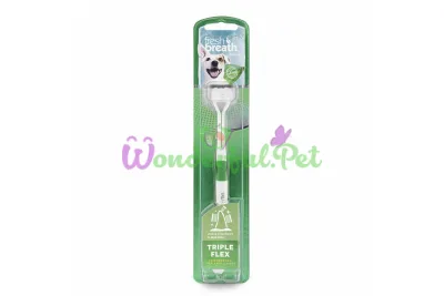TropiClean Triple Flex Small Toothbrush for Small Breed Dogs