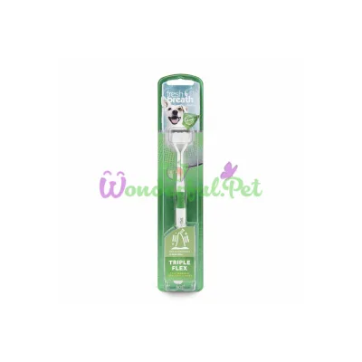 Зубная щетка TropiClean Triple Flex Small для собак мелких пород