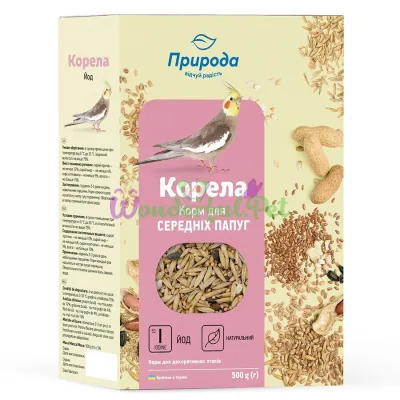 Priroda Cockatiel Food with Iodine 500 g