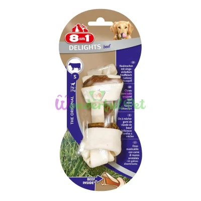 Лакомство для собак 8in1 Delights Кость прессованная 11 см, 35 г (говядина)