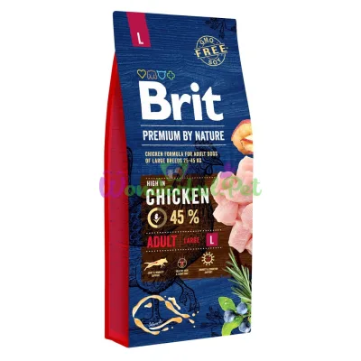 Brit Premium Adult L Dry Dog Food, 15 kg