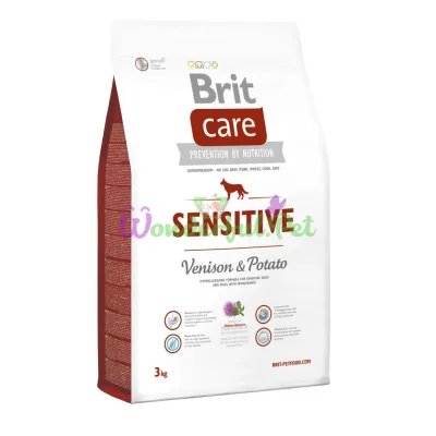 Brit Care Sensitive Venison Potato Dry Dog Food 3 kg