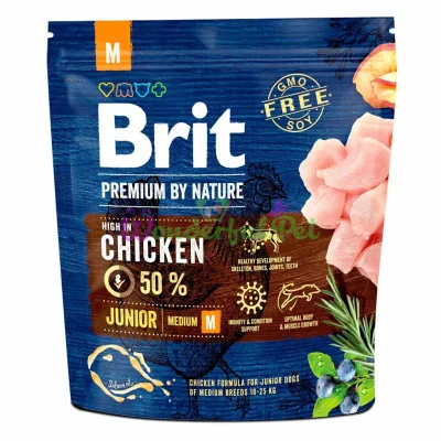 Сухой корм Brit Premium Junior M 1 кг