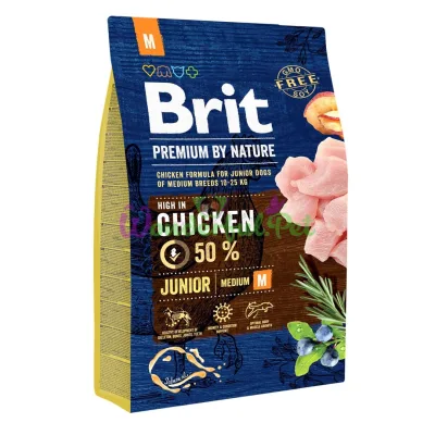 Сухой корм Brit Premium Junior M 3 кг