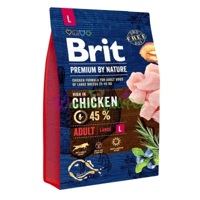 Сухой корм Brit Premium Adult L 3 кг
