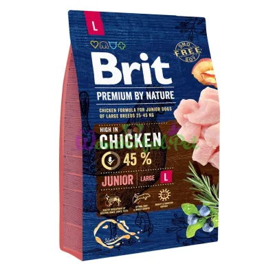 Сухой корм Brit Premium Junior L 3 кг