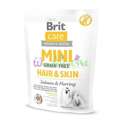 Brit Care Mini GF Hair Skin Dry Dog Food 400 g