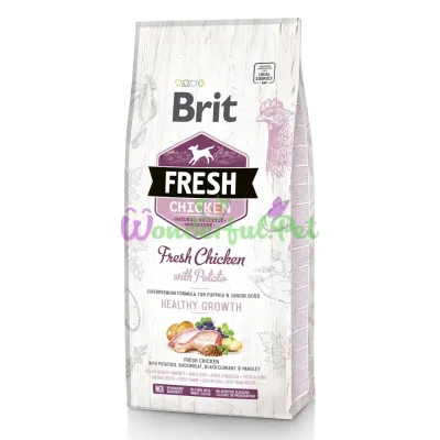 Brit Fresh Puppy Chicken Potato Dry Food 12 kg