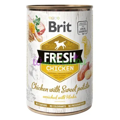 Влажный корм Brit Dog Fresh Chicken Sweet Potato 400 г