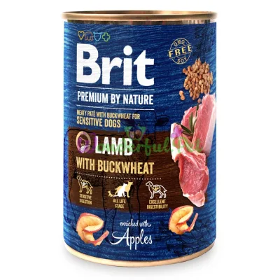Brit Premium By Nature Lamb & Buckwheat Wet Food 800 g