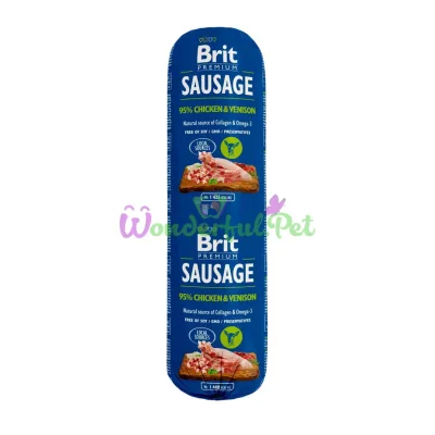 Влажный корм Brit Premium Dog Sausage Chicken Venison 800 г