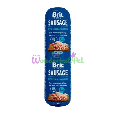 Влажный корм Brit Premium Dog Sausage Chicken Lamb 800 г