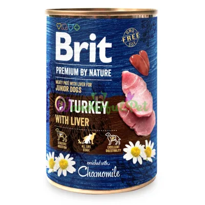 Brit Premium Dog By Nature Turkey Liver Wet Food 800 g