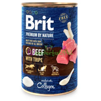 Brit Premium Dog By Nature Beef Tripe Wet Food 400 g