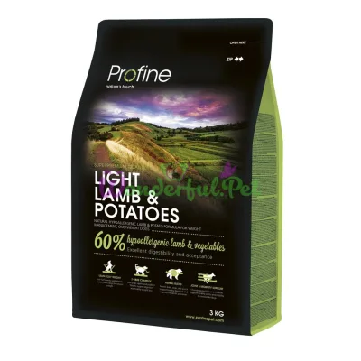 Π‘ΡΡ
ΠΎΠΉ ΠΊΠΎΡΠΌ Profine Dog Light Lamb 3 ΠΊΠ³