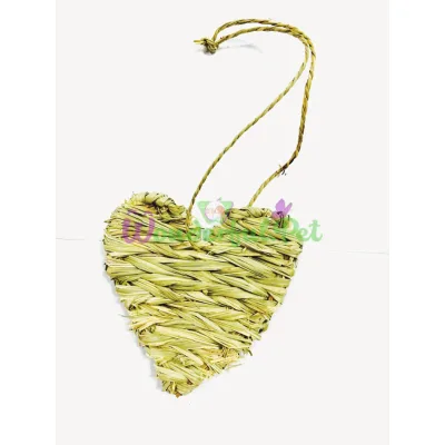 Игрушка для грызуна Croci, соломенное сердце 13x13x30 см