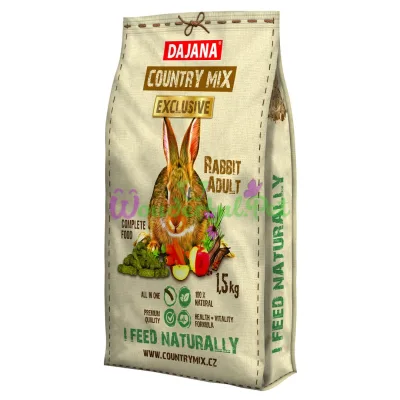 Корм Country mix EXCLUSIVE Adult для декоративних кроликив 500г.+