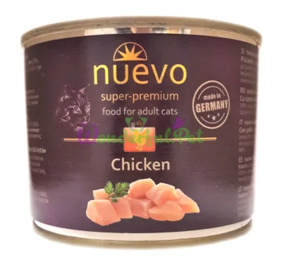 NUEVO Cat Adult Chicken Canned Food, 200 g