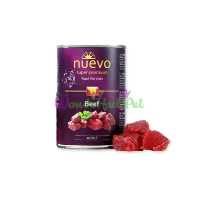Консерва NUEVO Cat Adult Beef говядина 400 г