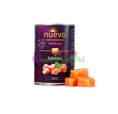 NUEVO Cat Adult Salmon Canned Food 400 g