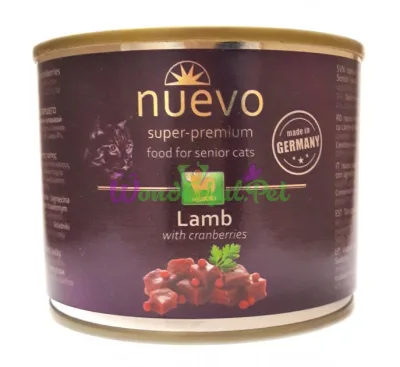 NUEVO Cat Senior Lamb & Cranberries 200 g