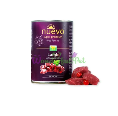 NUEVO Cat Senior Lamb & Cranberries 400 g
