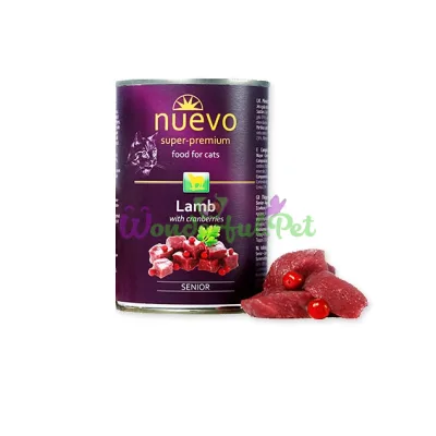 Консерва NUEVO Cat SENIOR Lamb Cranberries 400 г