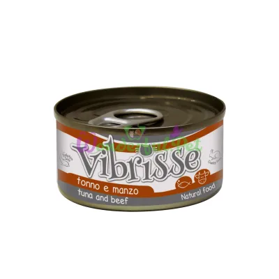 Конс. для кот. VIBRISSE тунец говядина, 70 г