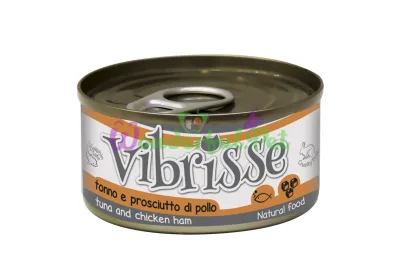 Конc. для кот. VIBRISSE тунець куряча шинка, 70г