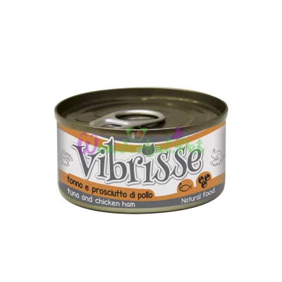 Конс. для кот. VIBRISSE тунец куриная ветчина, 70 г