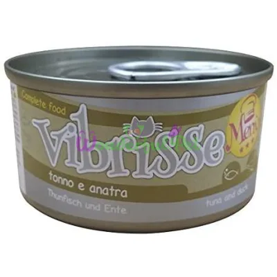 Canned Cat Food VIBRISSE MENU Tuna with Duck in Sauce 70 g