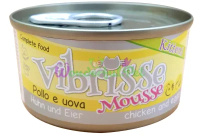 Влажный корм VIBRISSE Kitten MOUSSE Chicken Eggs 70 г